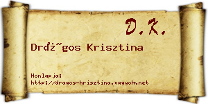 Drágos Krisztina névjegykártya